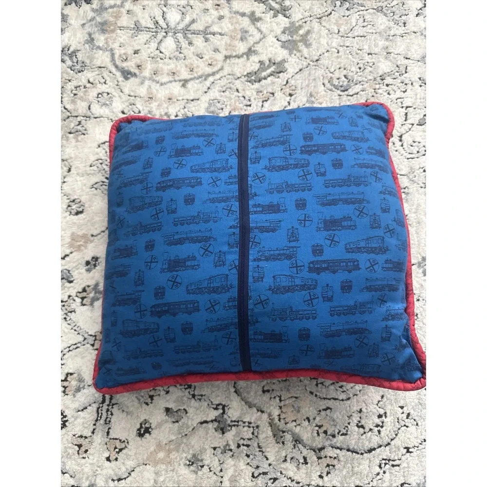 Vintage Handmade Atchison, Topeka and Santa Fe Railway (AT&SF) Train Pillow 16